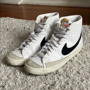 Nike White and Black Blazers